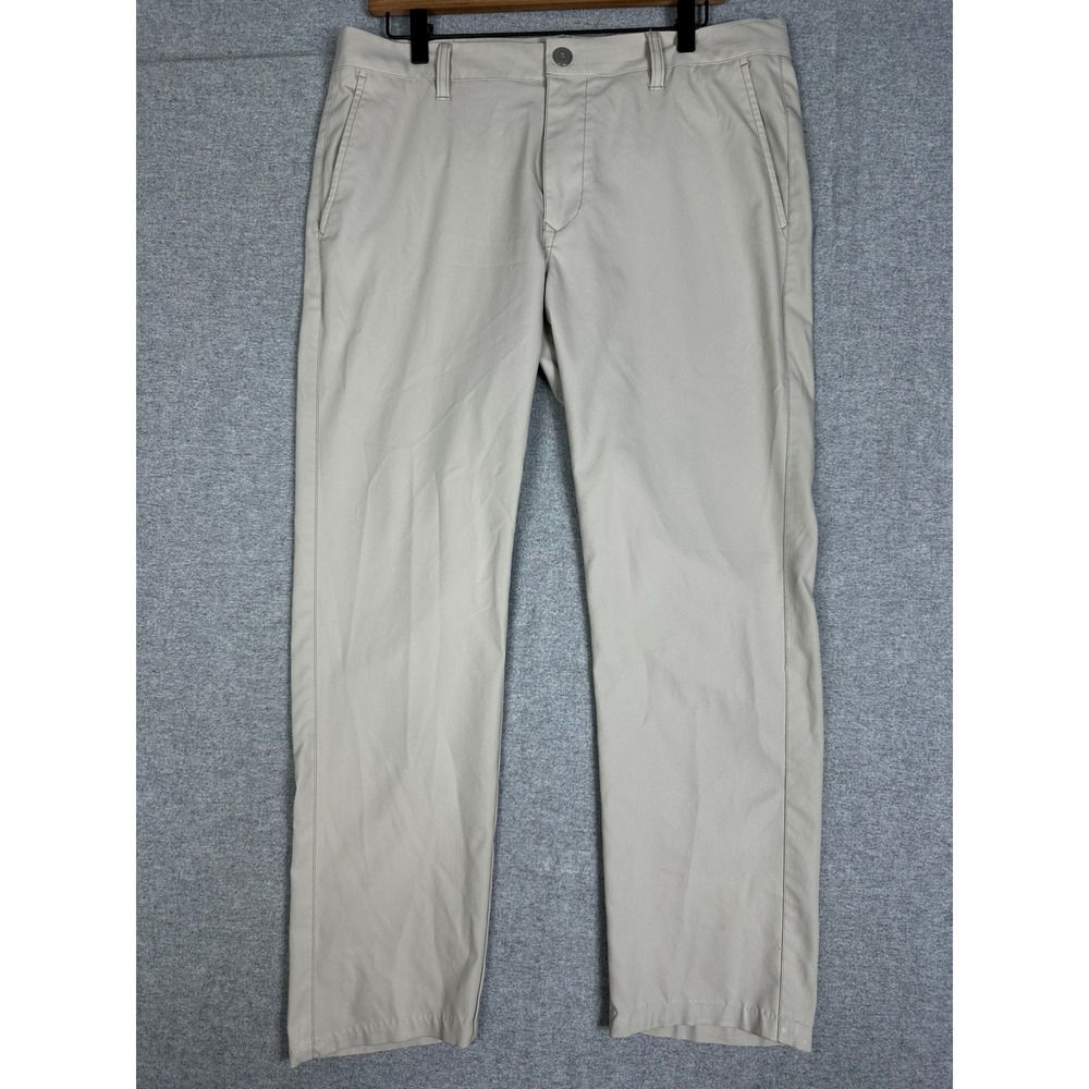 Bonobos Highland Golf Pants Mens 34x32 (27" Inseam) Khaki Performance Trousers